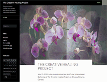 Tablet Screenshot of creativehealingproject.com